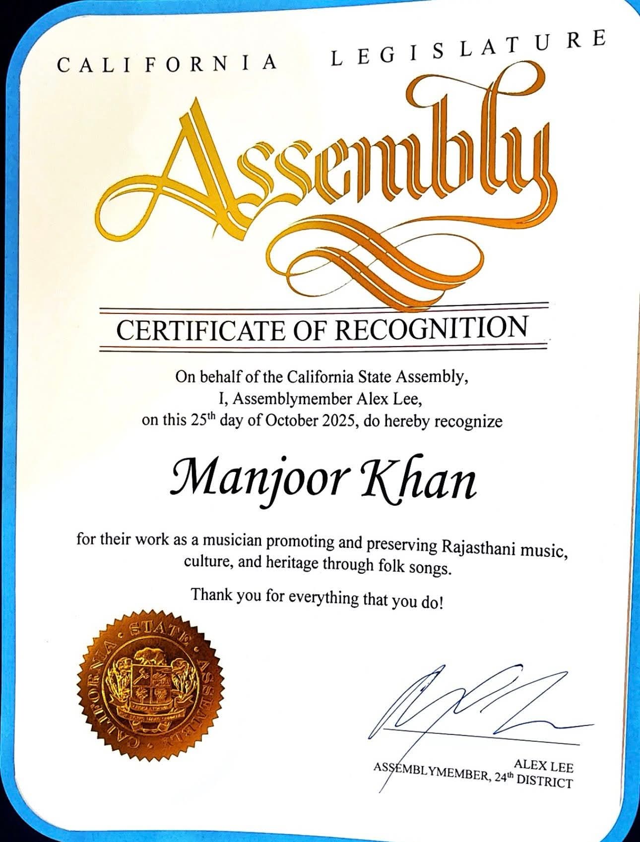 Awards and Recognition