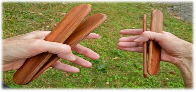 Khartal traditional folk percussion instrument